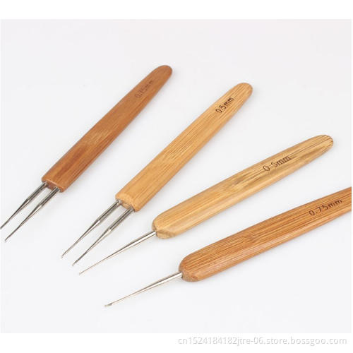 dreadlock crochet needle set candy crochet hook heads, plastic crochet hook with handle, crochet latch hook hair crochet hooks